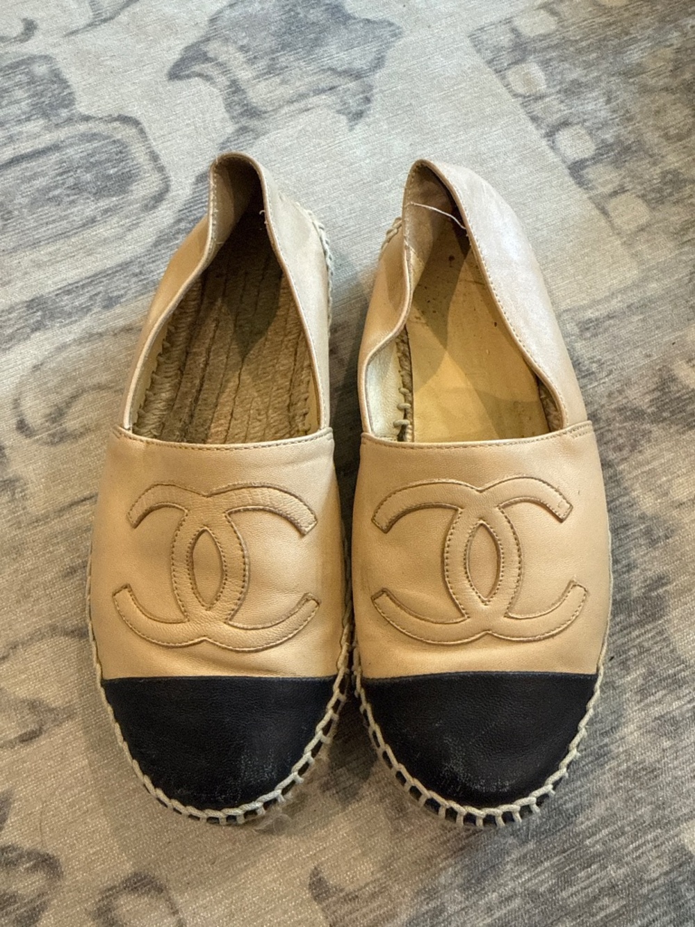Chanel Leather Espadrilles